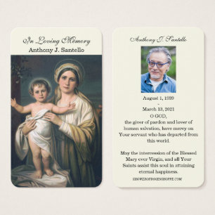 Catholic Funeral Memorial Prayer Holy Book Mark