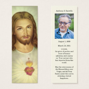 Catholic Funeral Memorial Prayer Holy Book Mark