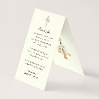 Catholic Funeral Memorial Prayer Holy Card | Zazzle