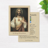 Catholic Funeral Memorial Prayer Holy Card (Desk)