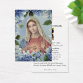 Catholic Funeral Memorial Prayer Holy Card (Desk)
