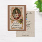 Catholic Funeral Memorial Prayer Holy Card (Desk)