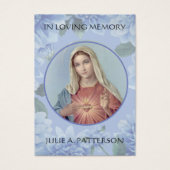 Catholic Funeral Memorial Prayer Holy Card (Front)