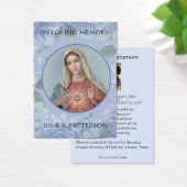 Catholic Funeral Memorial Prayer Holy Card (Desk)