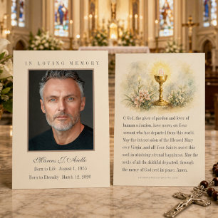 Catholic Funeral Memorial Prayer Photo