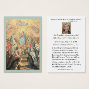 Catholic Funeral Memorial Virgin Mary Jesus,