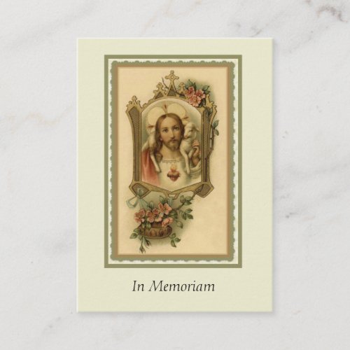 Catholic Funeral Prayer Holy Cards