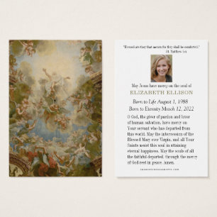 Catholic Funeral Prayer Memorial Prayer Card