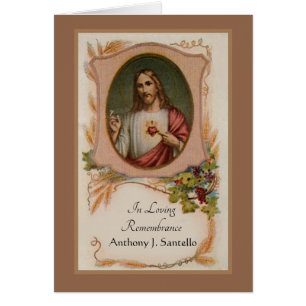 Catholic Funeral Prayer & Thank you Condolence Cards