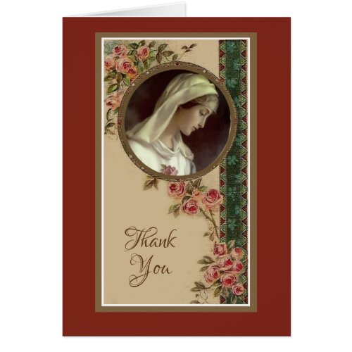 Catholic Funeral Sympathy Holy Card Thank You