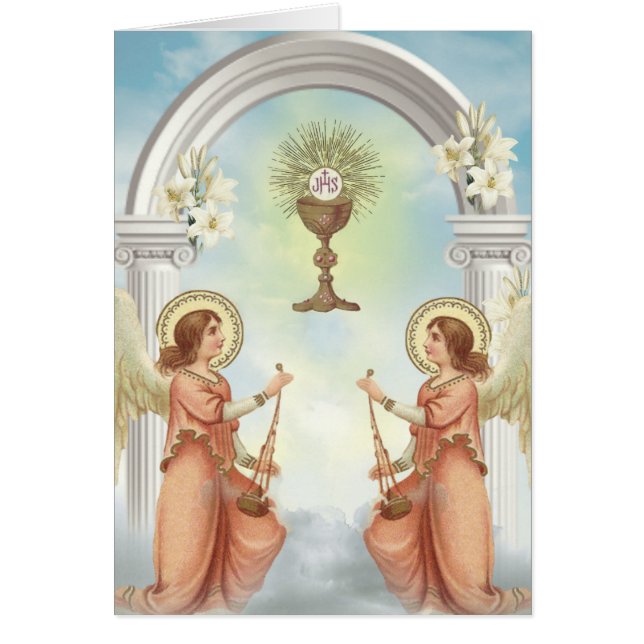 Catholic Funeral Sympathy Holy Card Thank You (Front)