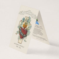 Catholic Funeral Virgin Mary Prayer Holy Card