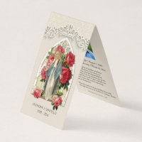 Catholic Funeral Virgin Mary Prayer Holy Card