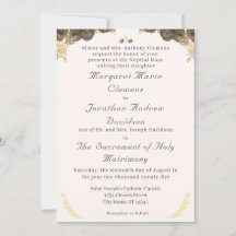 Catholic Grace Wedding Invitation