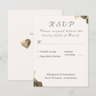 Catholic Grace Wedding  RSVP Card