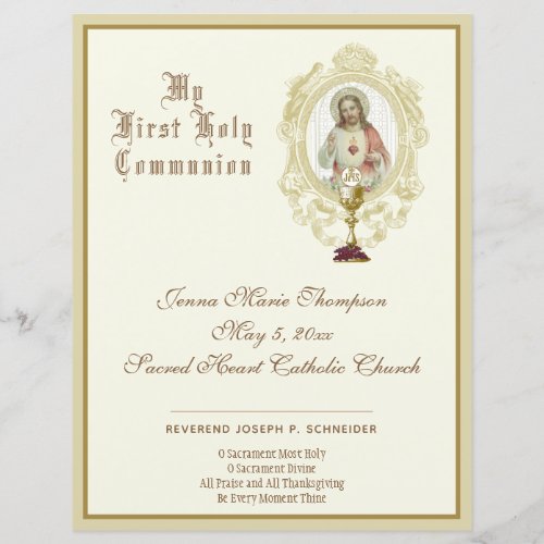 Catholic Holy Communion Remembrance Certificate