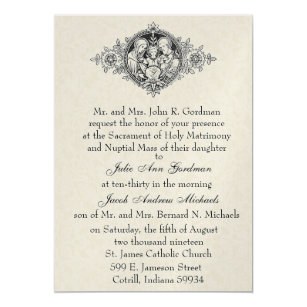 Catholic Wedding Invitation Wording Sacrament 8