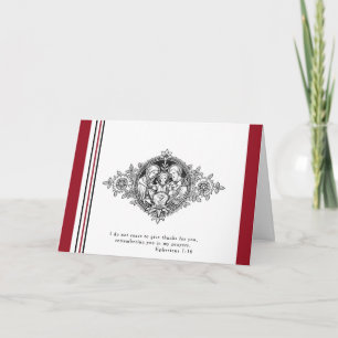 Catholic Holy Family Jesus Mary Joseph Scripture Card