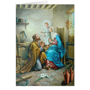 Catholic Holy Family Sympathy Vintage Thank You Cards