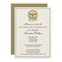 Catholic Holy Ghost Sacrament of Confirmation Invitation