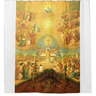 Catholic Holy Mass Shower Curtain