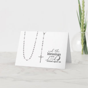 Catholic Holy Rosary Scripture Quote Card