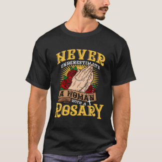 Catholic Holy Rosary Virgin Mary Inspiring Gift Fo T-Shirt