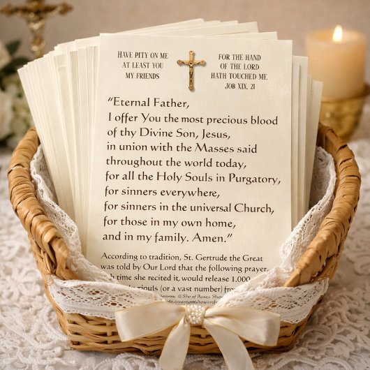 Catholic Holy Souls Purgatory Prayer St. Gertrude