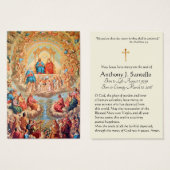 Catholic Holy Trinity Saints Funeral Memorial Card (Front & Back)