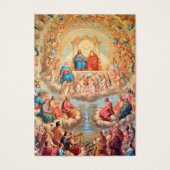 Catholic Holy Trinity Saints Funeral Memorial Card (Front)
