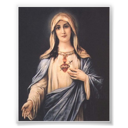 Catholic Immaculate Sorrowful Heart of Mary Photo Print