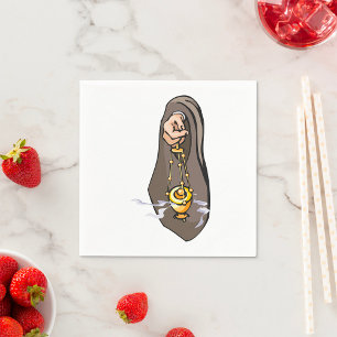 Catholic Incense Censer Religious Worship  Napkins