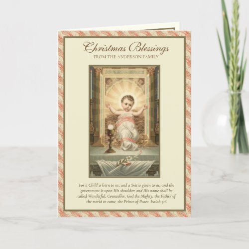 Catholic Jesus Christmas Scripture VIrgin Mary  Holiday Card