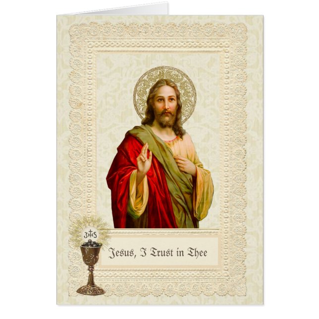 Catholic Jesus Divine Mercy Prayer Cards (Front)