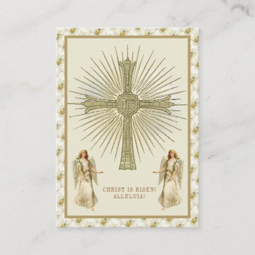Catholic Jesus Eucharist Angels Prayer Easter Business Card