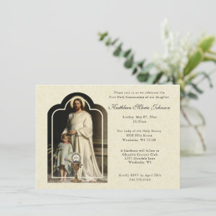 Catholic Jesus First Communion Invitations