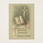 Catholic Jesus Funeral Sympathy Prayer Holy Card (Front)