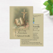 Catholic Jesus Funeral Sympathy Prayer Holy Card (Desk)