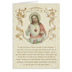 Catholic Jesus Religious Divine Mercy Prayer Cards