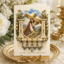 Catholic Lent Card Jesus Carrying the Cross