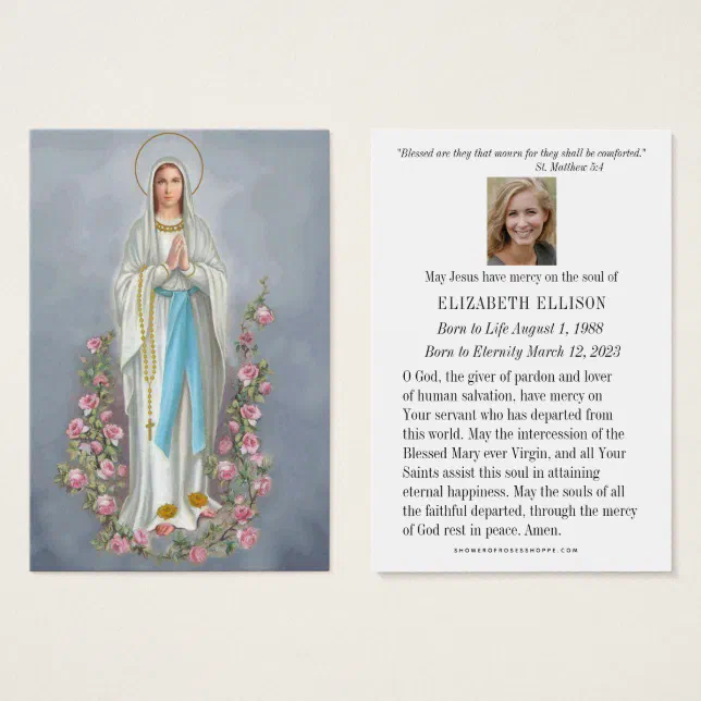 Our Lady Of Lourdes Prayer Card & Medal Set – Pack Of Three – Made In Italy