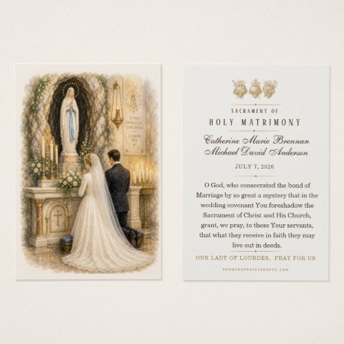 Catholic Marriage Blessing Marian Altar Wedding Fa