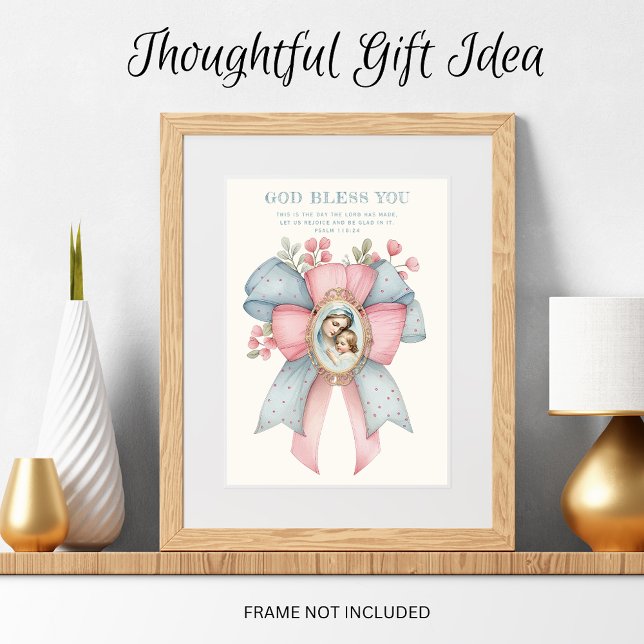 Catholic Mary and Jesus Floral Scripture (Creator Uploaded)