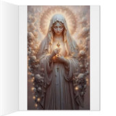 Catholic Mary Funeral Memorial Prayer Folded Card (Inside (Right))