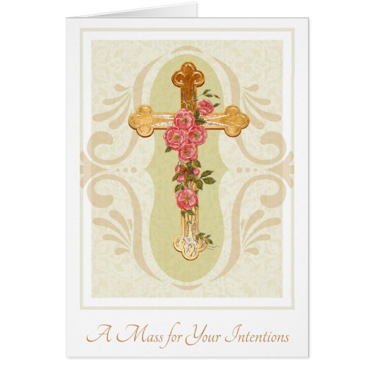 Catholic Mass Memorial Offering Card (Front)