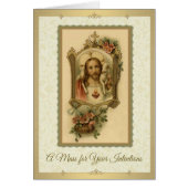 Catholic Mass Memorial Offering Sacred Heart (Front)