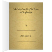Catholic Mass Offering Card GIFT (Inside (Right))