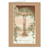 Catholic Mass Offering Card with Crucifix (Front)