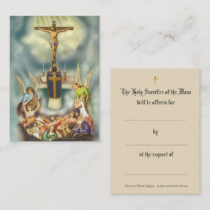 Catholic Mass Offering Funeral Prayer Holy Cards