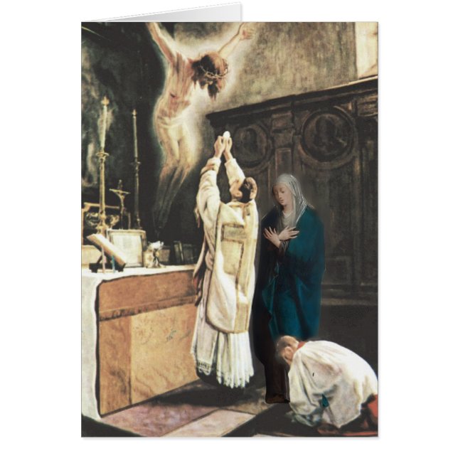 Catholic Mass Offering Funeral Sympathy Cards (Front)